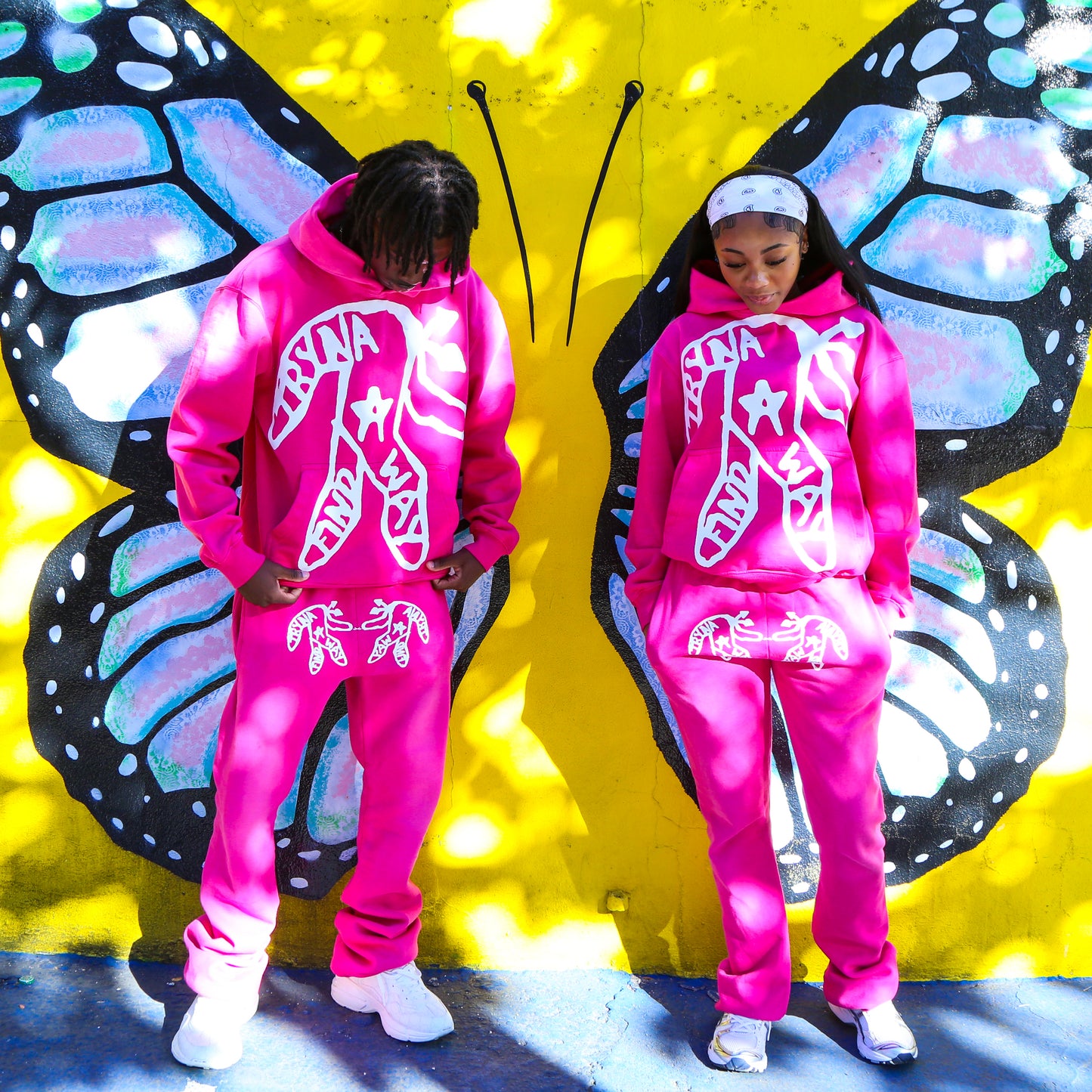 'My Destination' Pink Flared Sweats ALMOST SOLD OUT