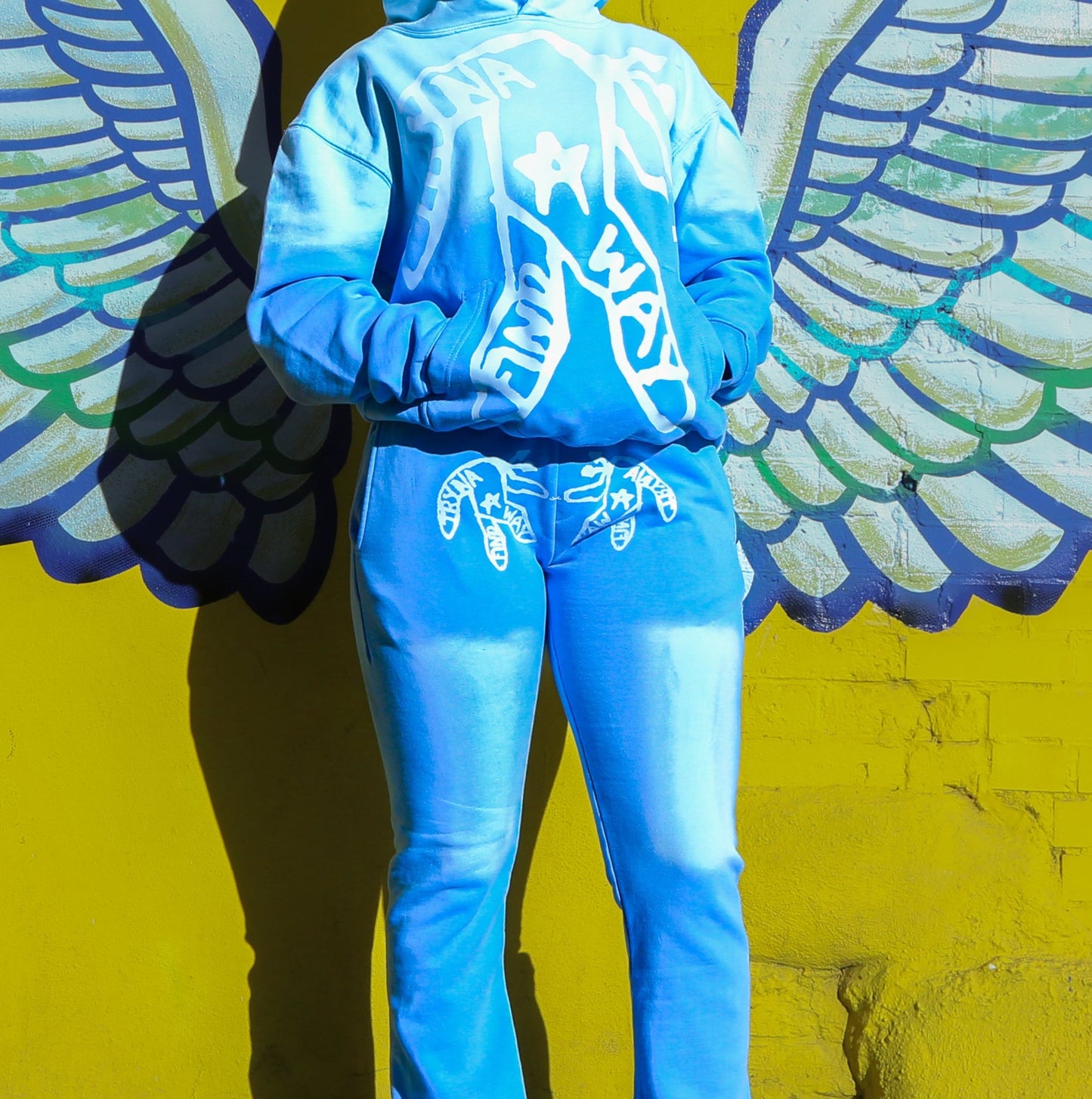 'My Destination' Sky Blue Sweatpants ALMOST SOLD OUT