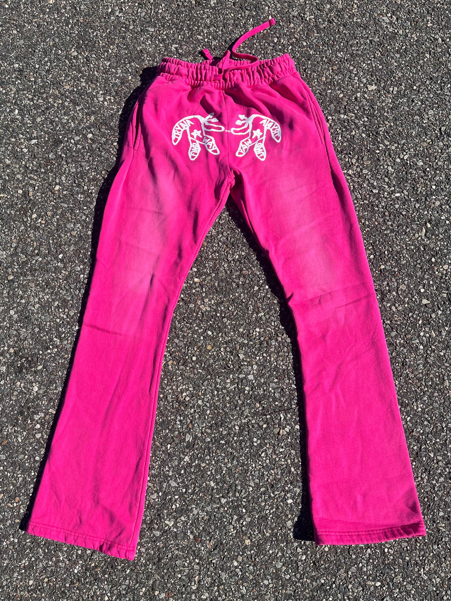 'My Destination' Pink Flared Sweats ALMOST SOLD OUT