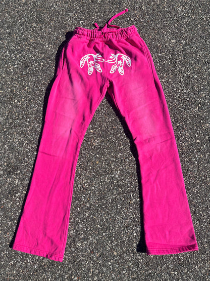 'My Destination' Pink Flared Sweats ALMOST SOLD OUT