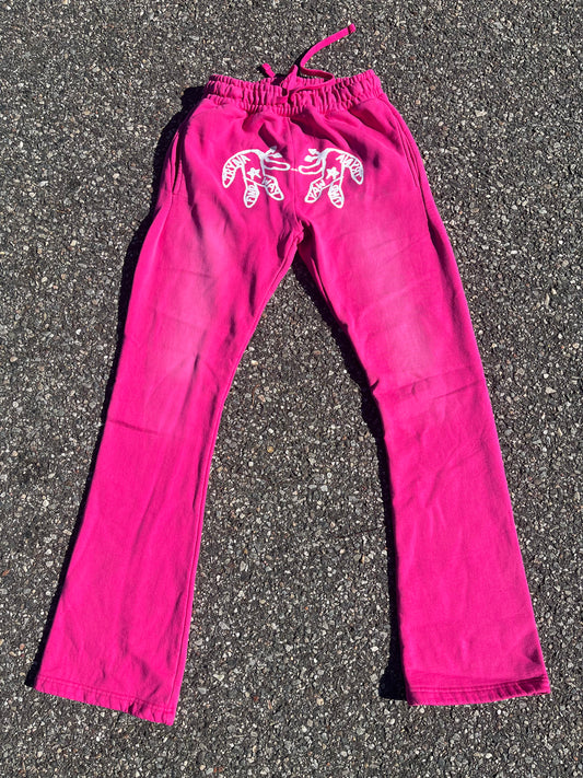'My Destination' Pink Flared Sweats ALMOST SOLD OUT
